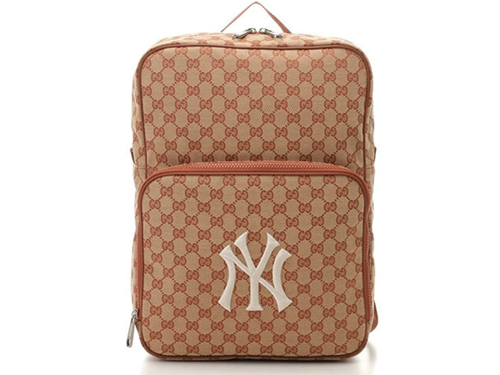 Gucci Bag Backpack GG Canvas Pink Beige Cream